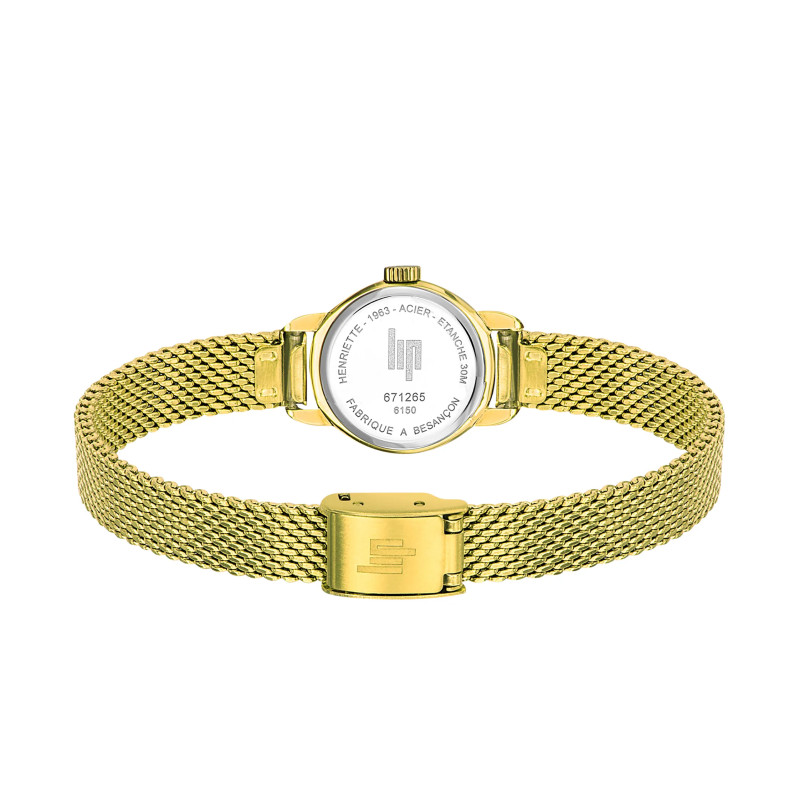 MONTRE LIP HENRIETTE DOREE BRACELET MILANAIS DORE