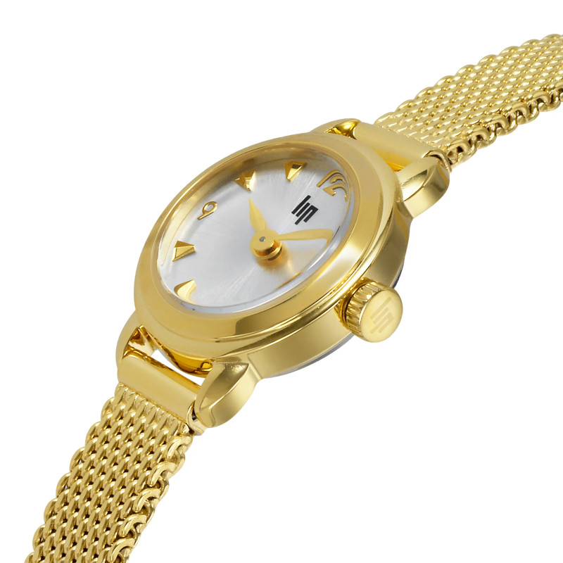 MONTRE LIP HENRIETTE DOREE BRACELET MILANAIS DORE