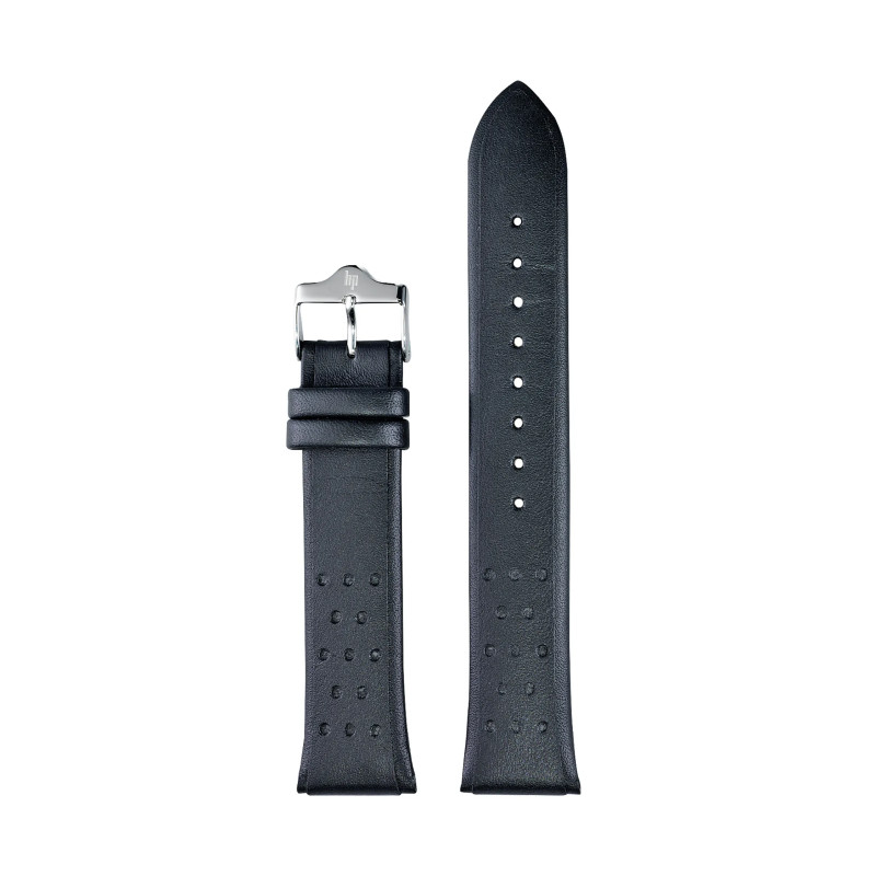 Montre LIP - BRACELET  21MM NOIR LISSE PERFORE