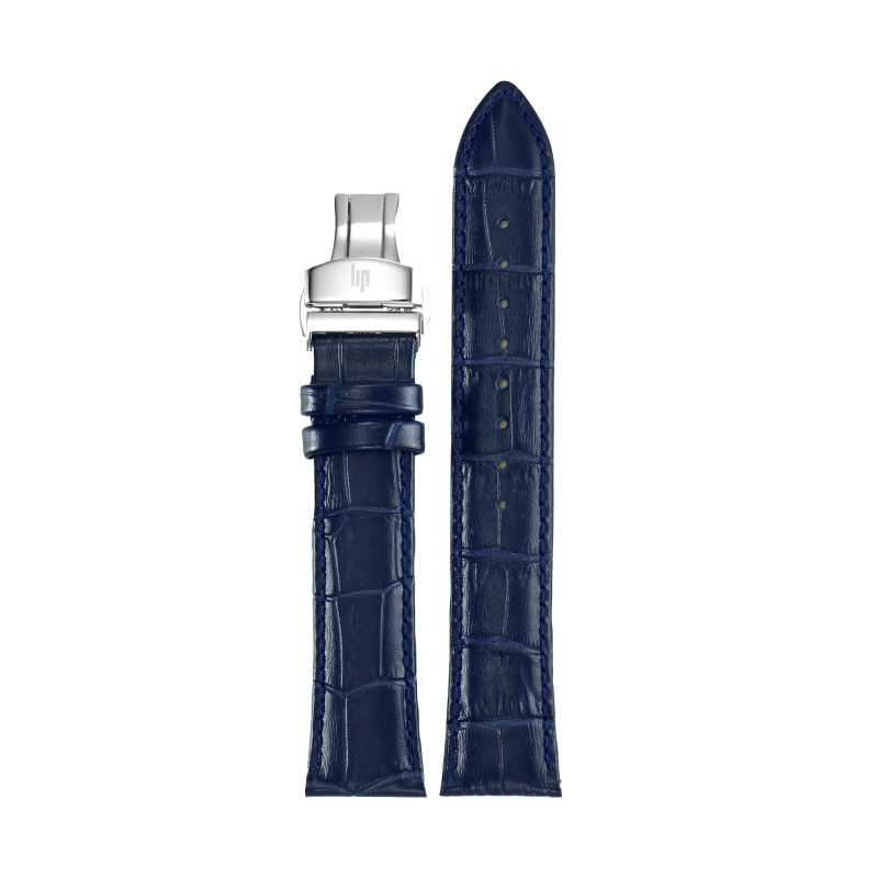 BRACELET LIP 20MM BLEU CROCO AVEC BD 675420