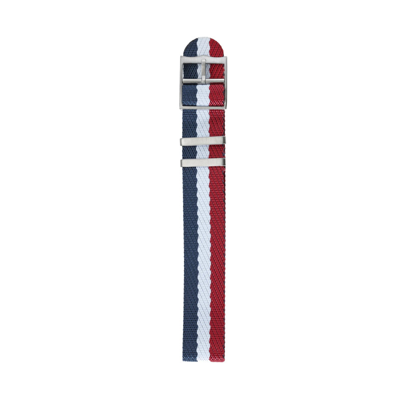 Montre LIP - BRACELET  20MM JACQUARD BLEU BLANC ROUGE