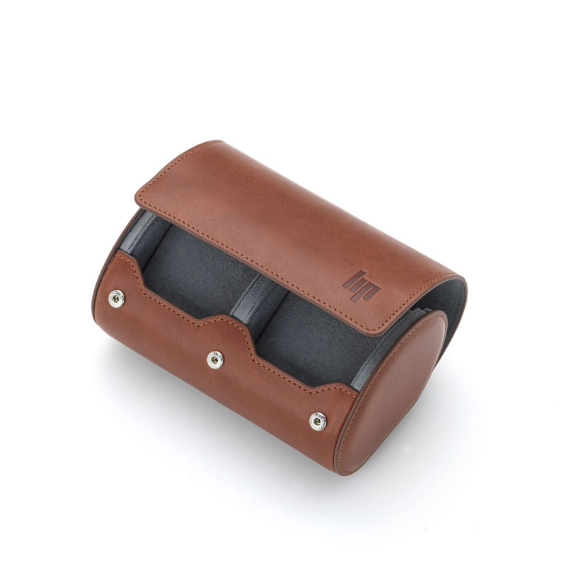 Montre LIP - LIP travel case for 2 watches brown leather