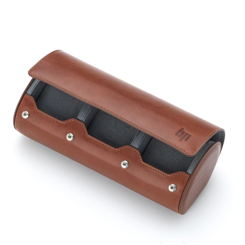 Montre LIP - LIP travel case for 3 watches brown leather