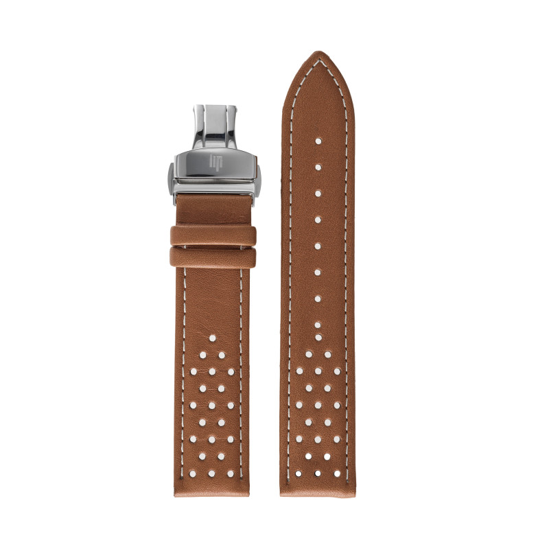 Montre LIP - BRACELET  20MM MARRON PERFORE