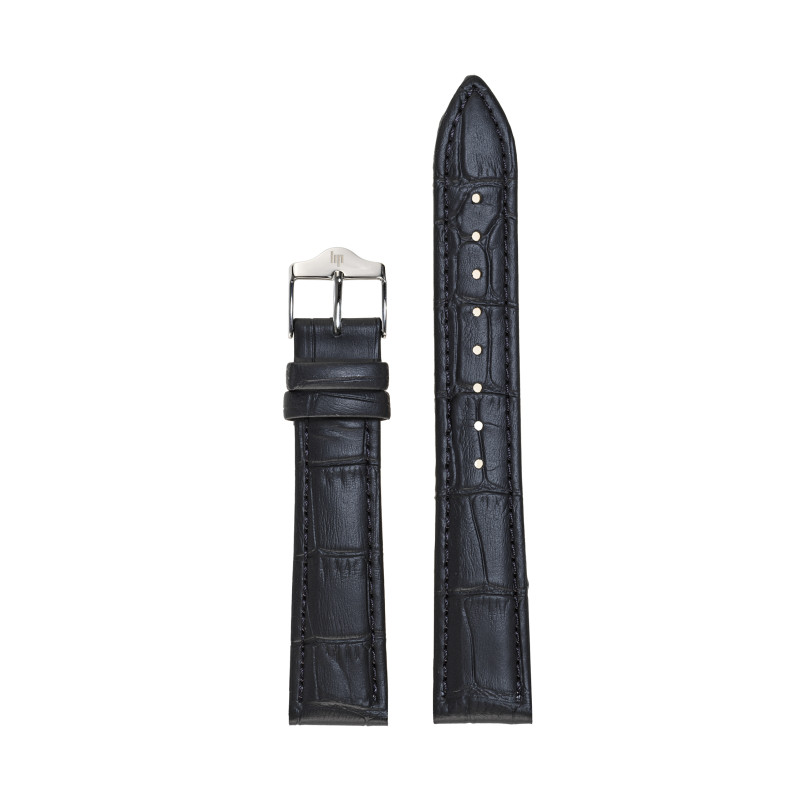 BRACELET LIP 18MM NOIR FACON CROCODILE 675482