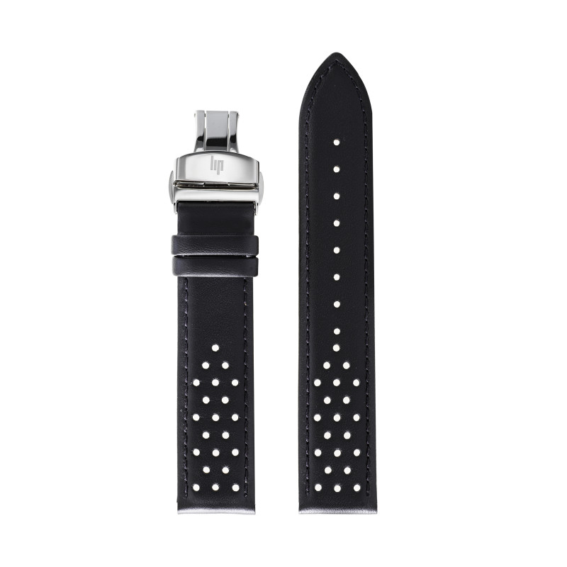 Montre LIP - BRACELET  20MM NOIR PERFORE