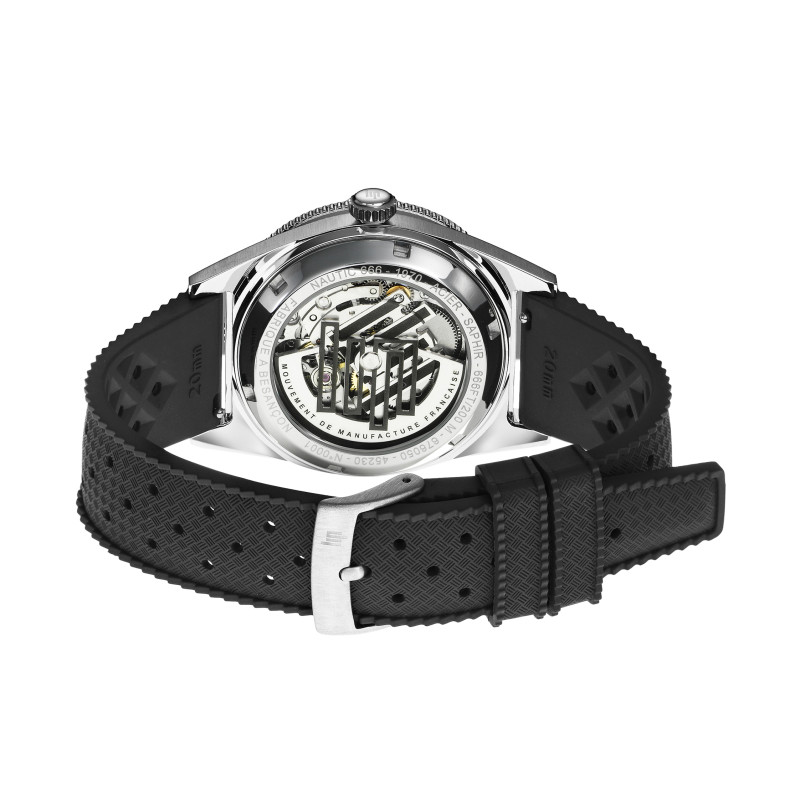 Nautic 666 Automatique 39 mm, vue boîtier