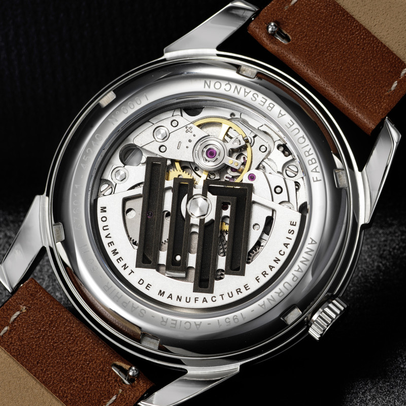 Montre LIP Annapurna classique automatique bracelet cuir marron Montre LIP Annapurna classique automatique bracelet cuir marron