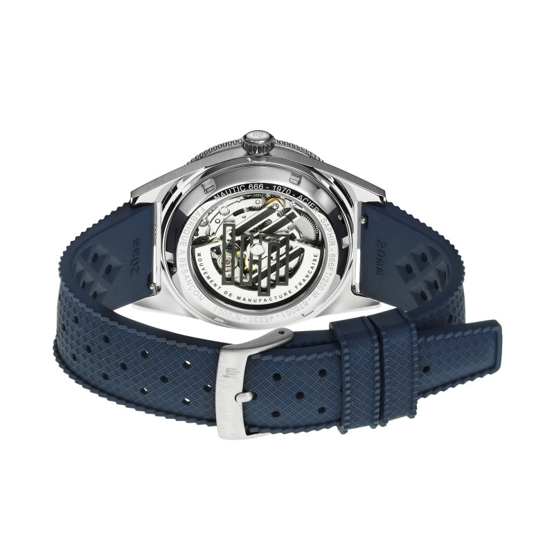 Nautic 666 Automatique 39 mm, vue boîtier