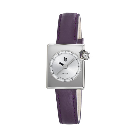 MONTRE FEMME LIP CARRÉE MACH 2000 MINI SQUARE VIOLETTE