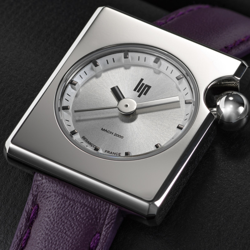 MONTRE FEMME LIP CARRÉE MACH 2000 MINI SQUARE VIOLETTE MONTRE FEMME LIP CARRÉE MACH 2000 MINI SQUARE VIOLETTE