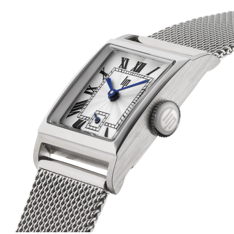 MONTRE FEMME CHURCHILL C18 MAILLE MILANAISE ARGENTÉE