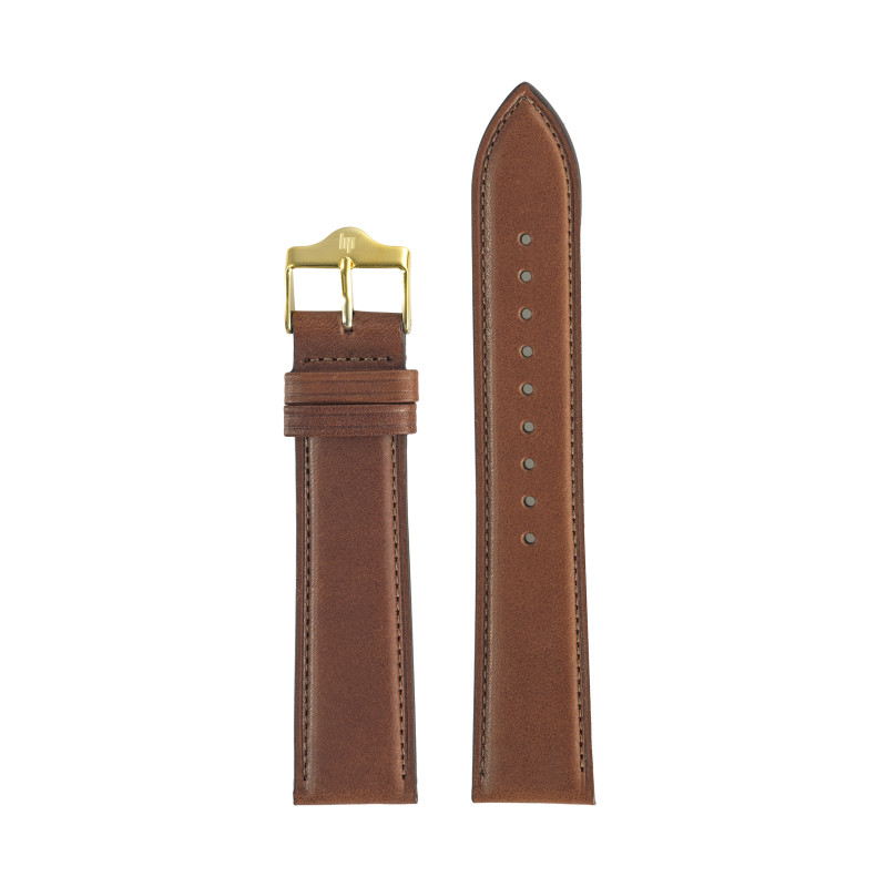 Montre LIP - WATCHSTRAP 20MM SMOOTH BROWN LEATHER