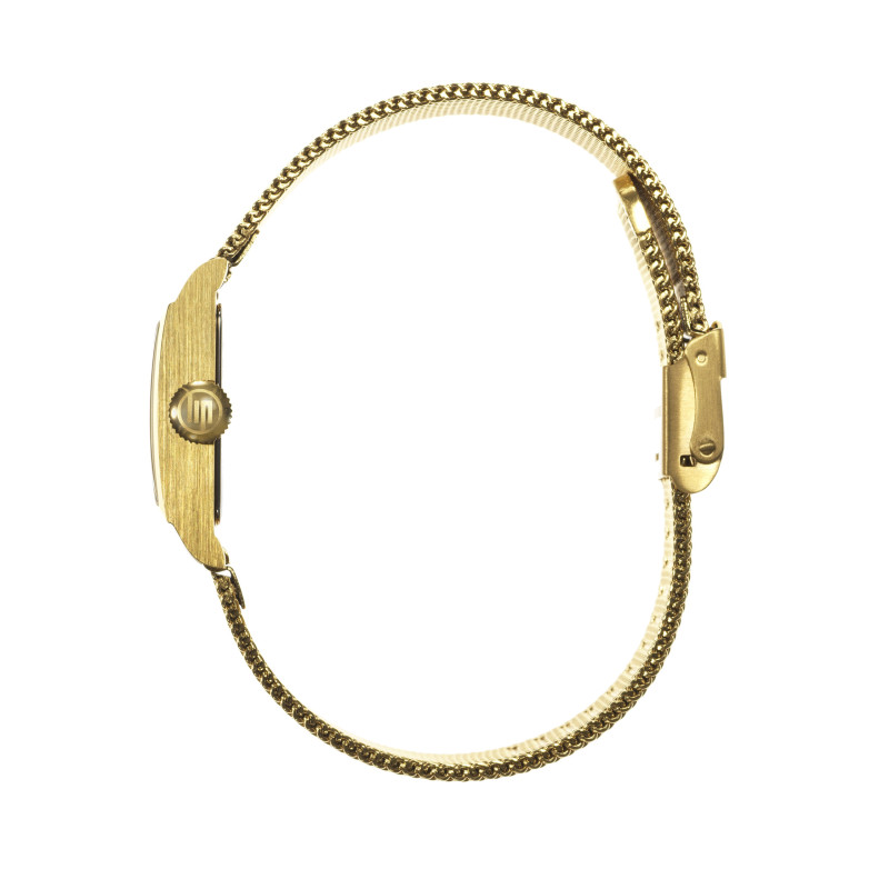 MONTRE FEMME CARRÉE LIP CHURCHILL C18 MAILLE MILANAISE DORÉE
