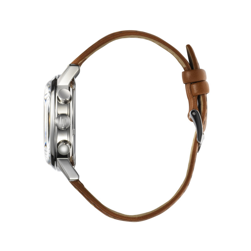 MONTRE LIP BRACELET CUIR MARRON CHRONOGRAPHE AUTODROME