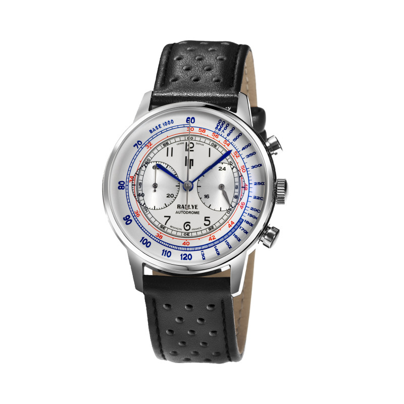 LIP RALLYE CHRONOGRAPH WATCH LEATHER STRAP