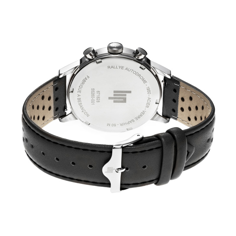LIP RALLYE CHRONOGRAPH WATCH LEATHER STRAP