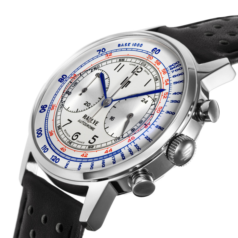 LIP RALLYE CHRONOGRAPH WATCH LEATHER STRAP