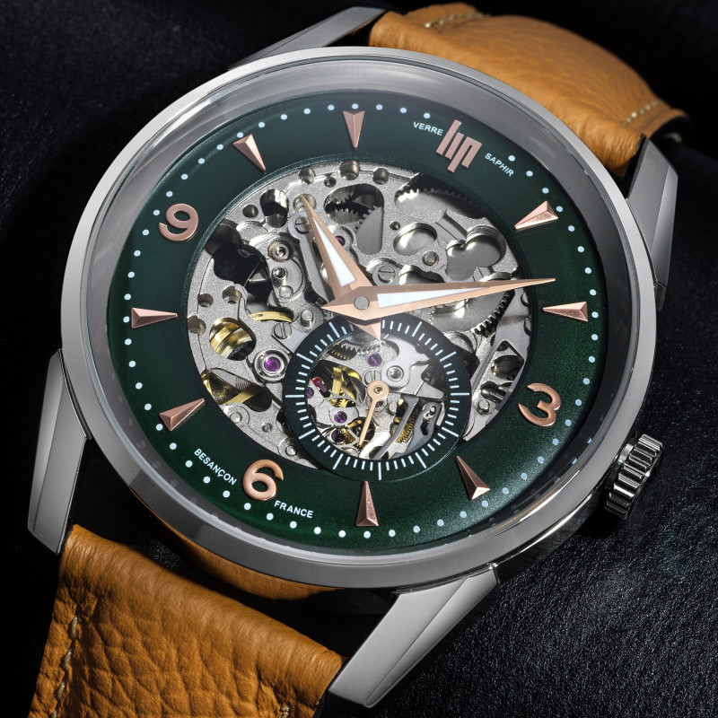 MONTRE LIP HIMALAYA SQUELETTE AUTOMATIQUE VERT – PEUGEOT MOTOCYCLES x LIP