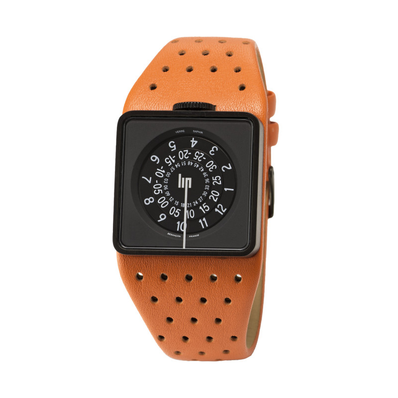 Montre Design Mythic Automatique Cuir Orange - LIP