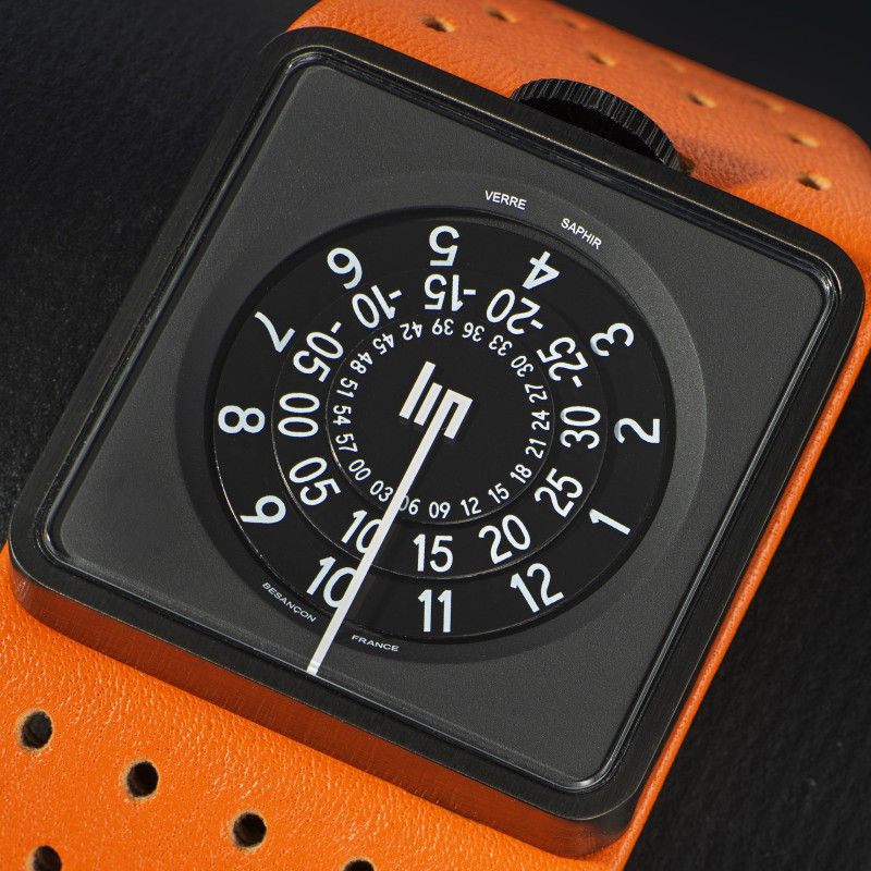 Montre Design Mythic Automatique Cuir Orange - LIP