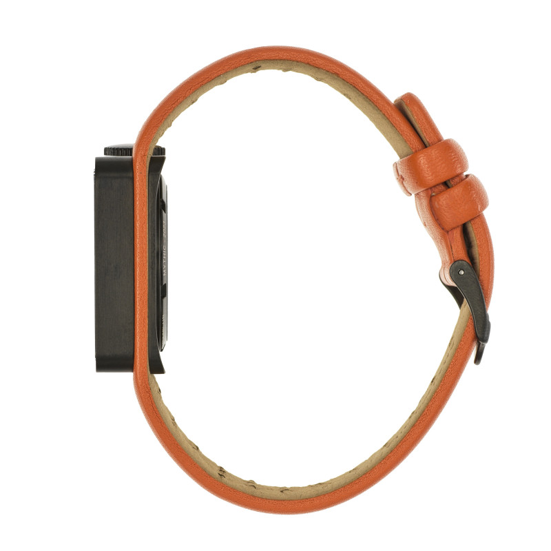 Montre Design Mythic Automatique Cuir Orange - LIP
