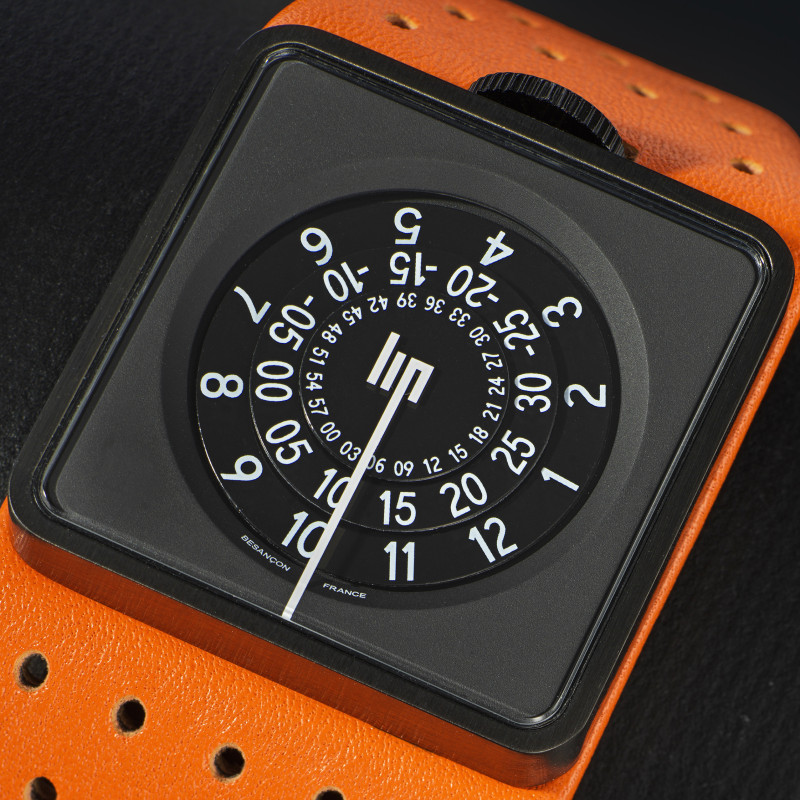 Montre Design Mythic Automatique Cuir Orange - LIP