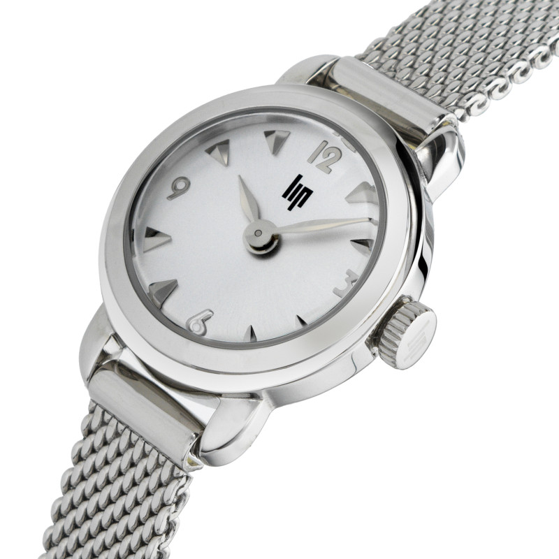 MONTRE LIP HENRIETTE ACIER BRACELET MILANAIS ARGENTE
