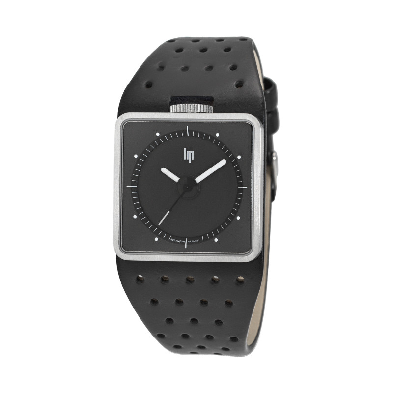MONTRE HOMME AUTOMATIQUE BIG TV LIP CUIR NOIR| MONTRES LIP