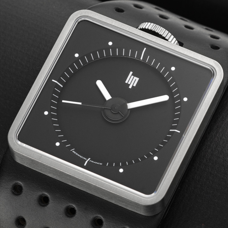 MONTRE HOMME AUTOMATIQUE BIG TV LIP CUIR NOIR| MONTRES LIP