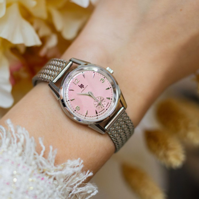 MONTRE FEMME ROSE LIP HIMALAYA – BRACELET MAILLE ACIER | MONTRES LIP
