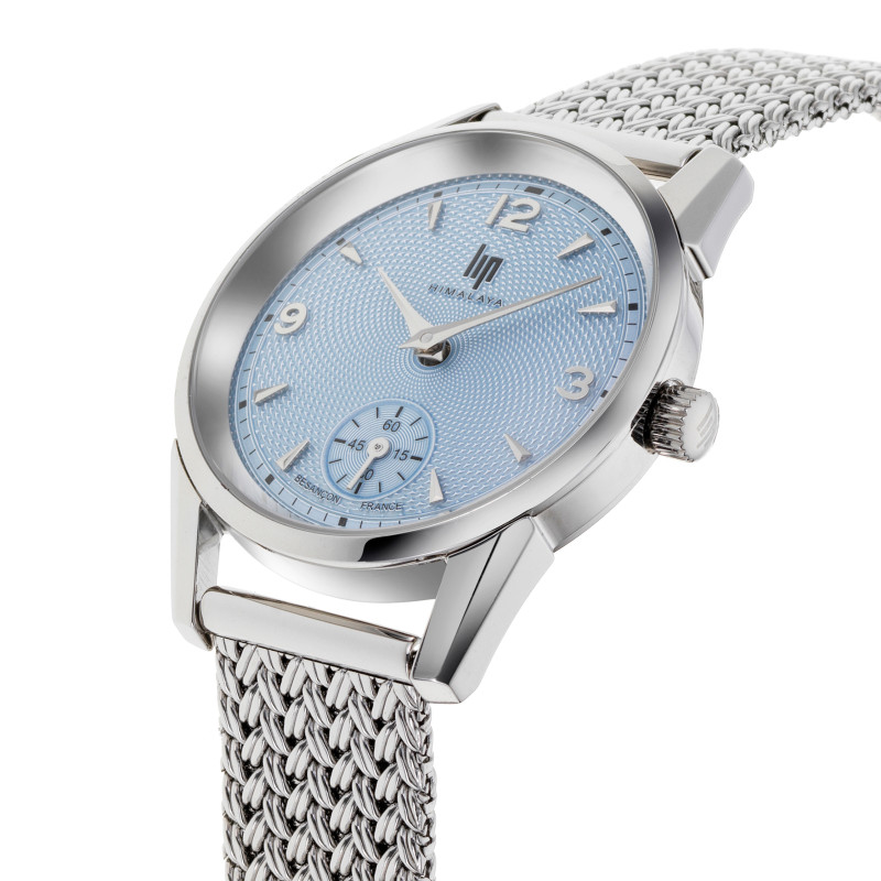 MONTRE FEMME BLEUE LIP HIMALAYA – BRACELET MAILLE ACIER | MONTRES LIP