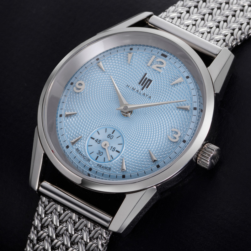 MONTRE FEMME BLEUE LIP HIMALAYA – BRACELET MAILLE ACIER | MONTRES LIP