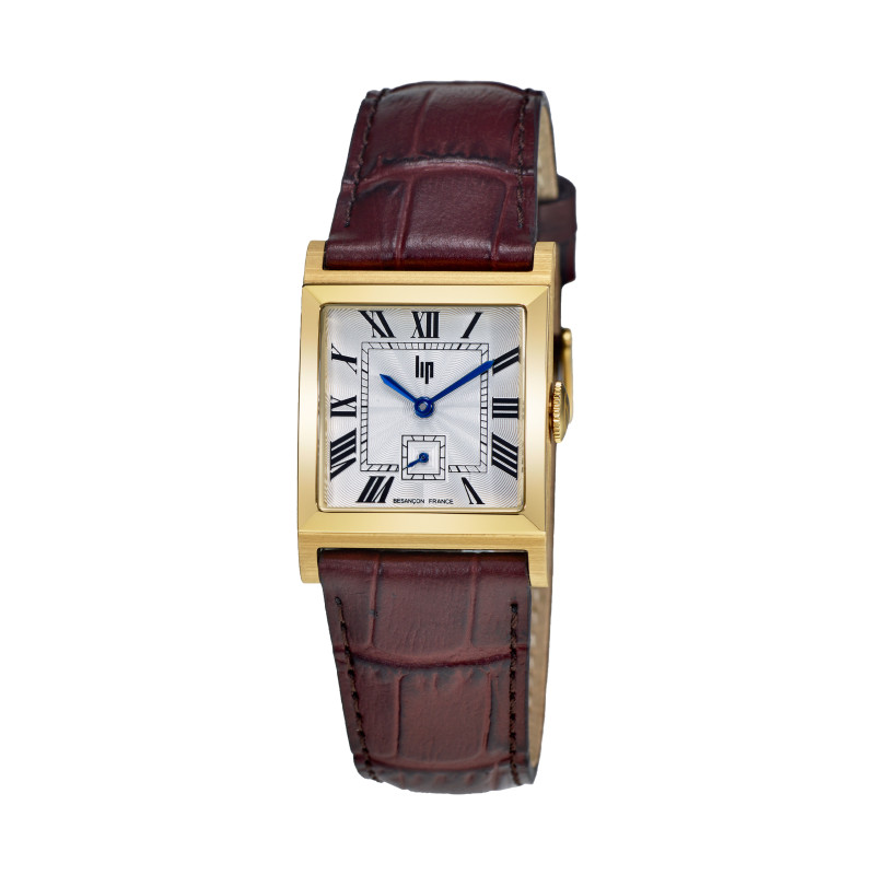 MONTRE MIXTE CARRÉE CHURCHILL C26 CUIR MARRON – MONTRE LIP