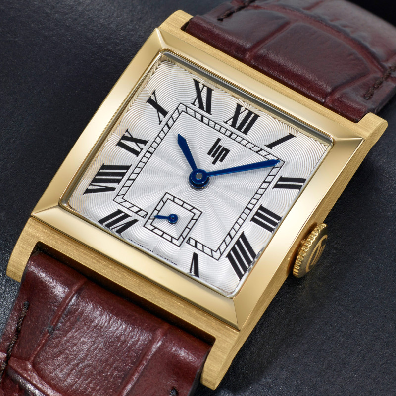 MONTRE MIXTE CARRÉE CHURCHILL C26 CUIR MARRON – MONTRE LIP