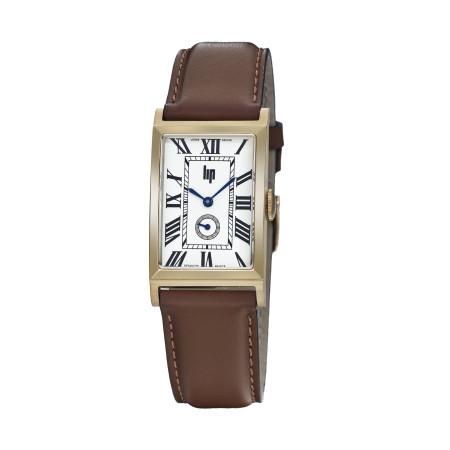 MONTRE HOMME RECTANGULAIRE CHURCHILL T24 DORÉE – MONTRE LIP