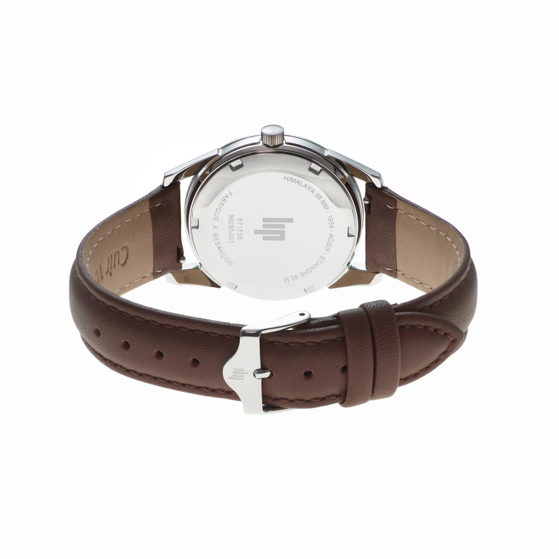 MONTRE MIXTE HIMALAYA CADRAN BLEU CUIR MARRON – MONTRE LIP