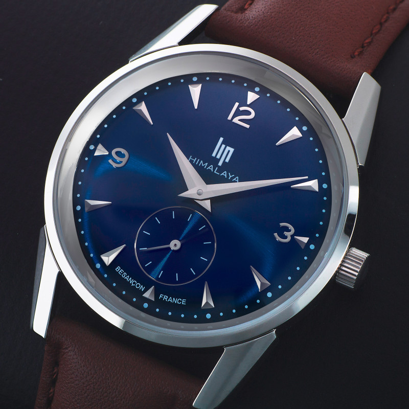 MONTRE MIXTE HIMALAYA CADRAN BLEU CUIR MARRON – MONTRE LIP