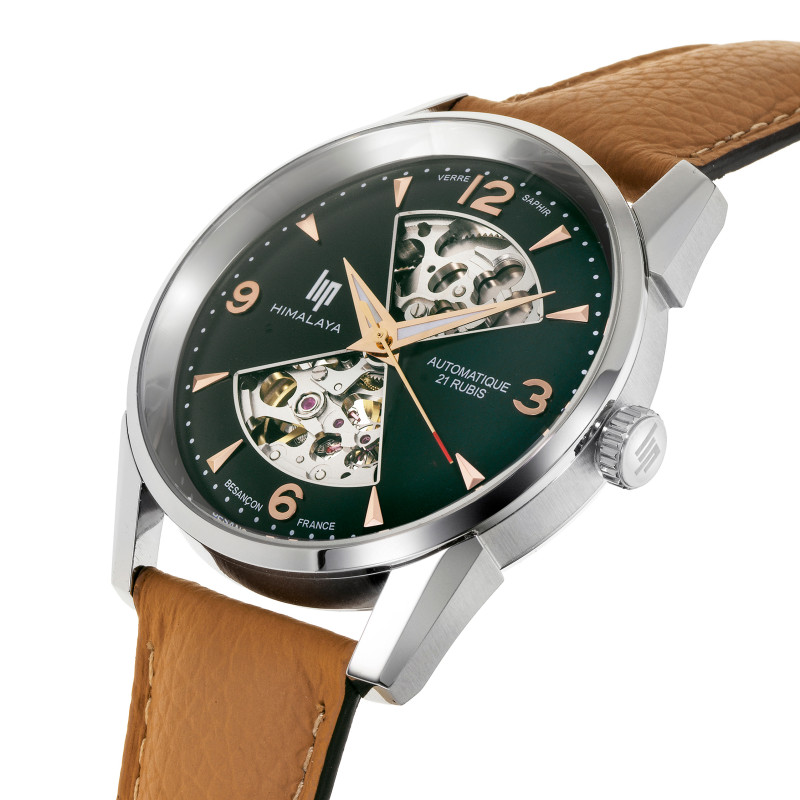 MONTRE HOMME AUTOMATIQUE HIMALAYA SABLIER VERTE – MONTRE LIP