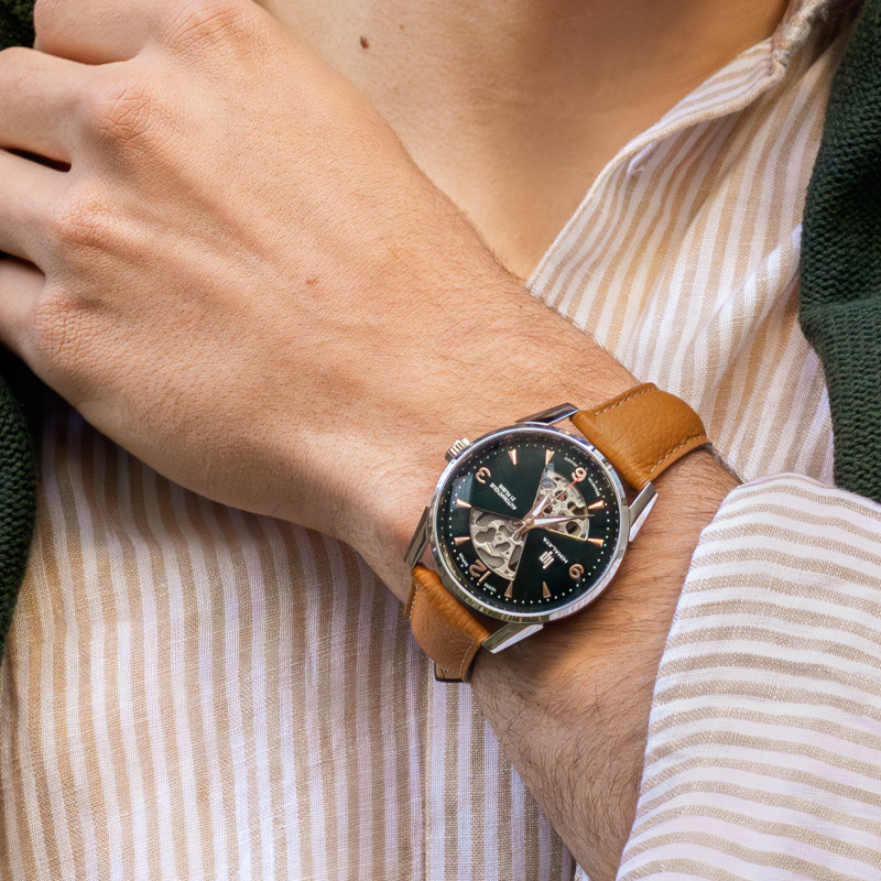 MONTRE HOMME AUTOMATIQUE HIMALAYA SABLIER VERTE – MONTRE LIP