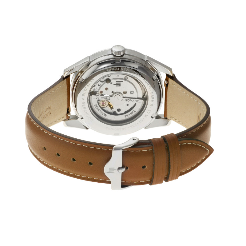 MONTRE HOMME AUTOMATIQUE HIMALAYA CŒUR BATTANT BLEUE – MONTRE LIP