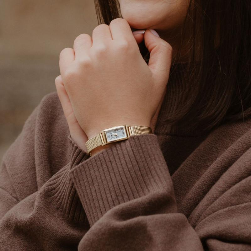 MONTRE LIP CHURCHILL T13 DOREE BRACELET MILANAIS DORE