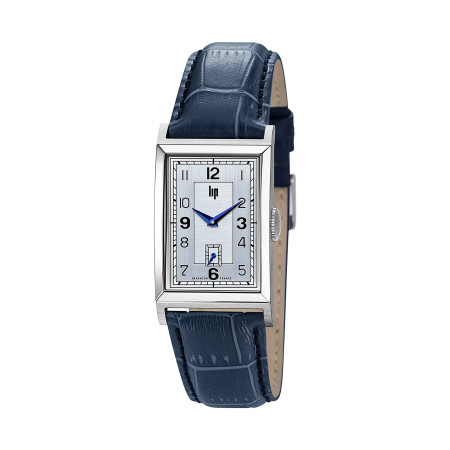 MONTRE LIP CHURCHILL T24 ACIER BRACELET CUIR FACON  BLEU