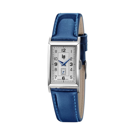 MONTRE LIP CHURCHILL T18 ACIER BRACELET CUIR BLEU