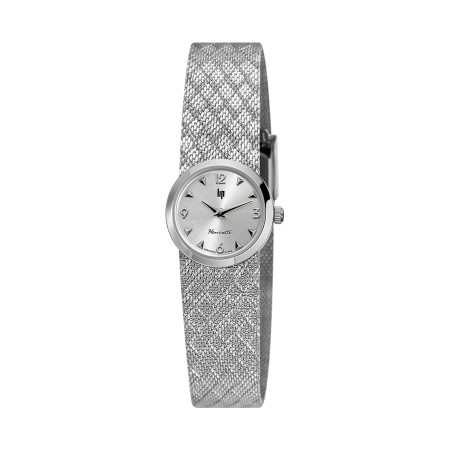 MONTRE LIP HENRIETTE ACIER BRACELET MAILLE POLONAISE METAL