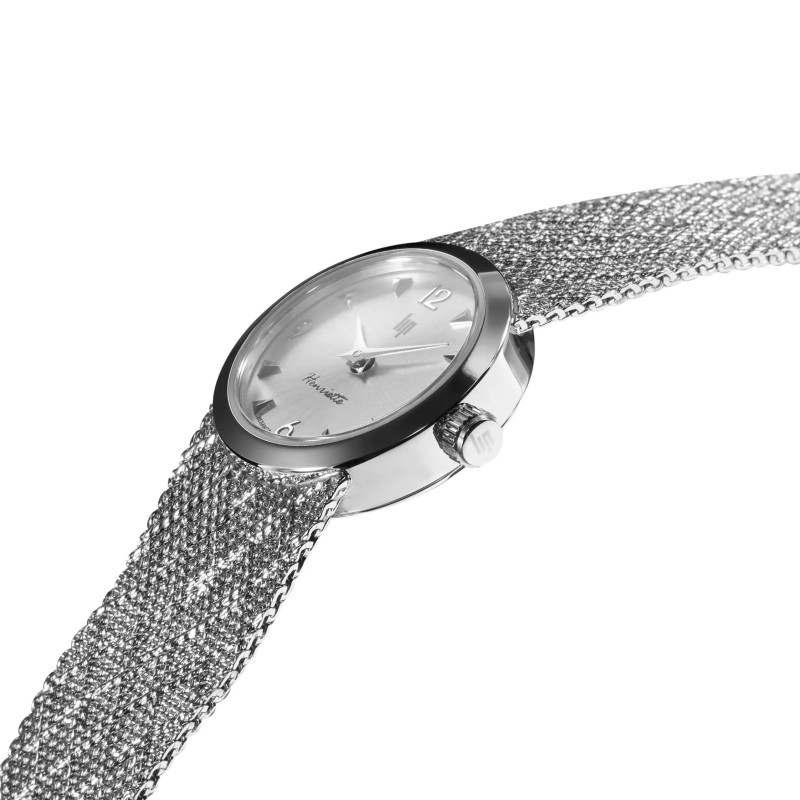 MONTRE LIP HENRIETTE ACIER BRACELET MAILLE POLONAISE METAL