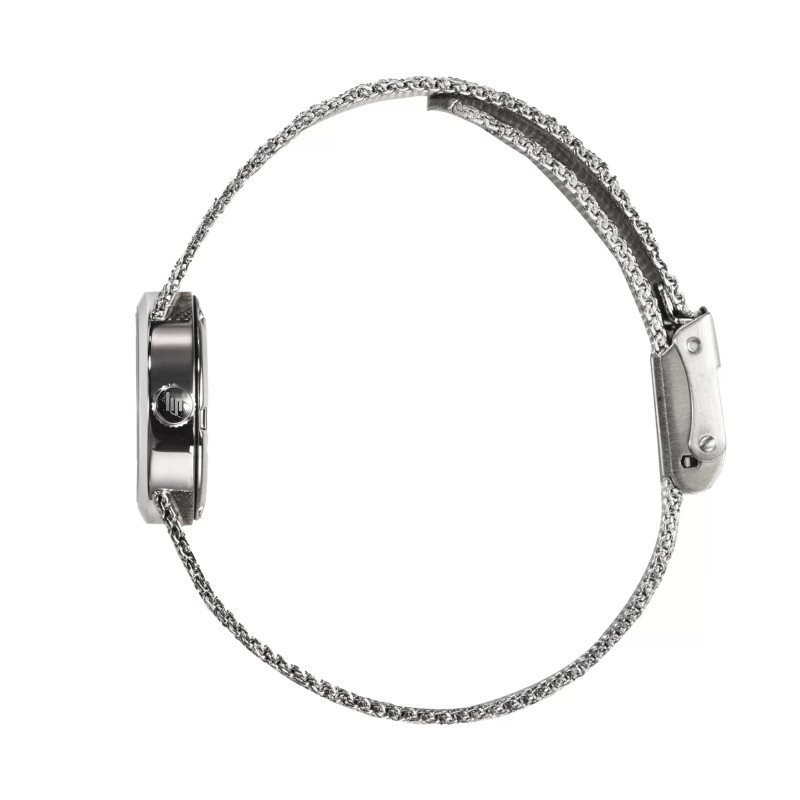 MONTRE LIP HENRIETTE ACIER BRACELET MAILLE POLONAISE METAL