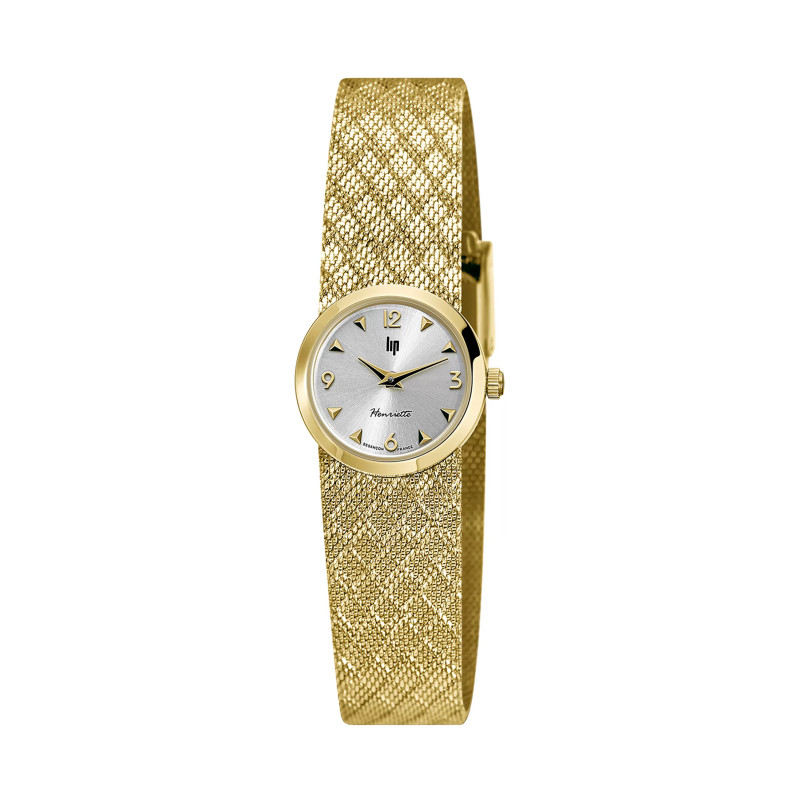 MONTRE LIP HENRIETTE DOREE BRACELET MAILLE POLONAISE DORE