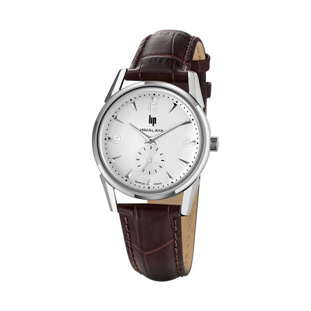 MONTRE LIP HIMALAYA BRACELET CUIR CROCODILE MARRON