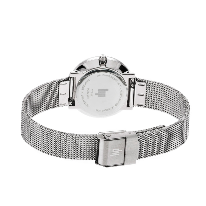 MONTRE LIP DAUPHINE 29 ACIER BRACELET MILANAIS ARGENTE